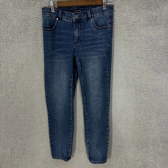 Universal Standard Skinny Ankle Jeans Womens 6 Blue Dark Wash Stretch - Picture 1 of 9